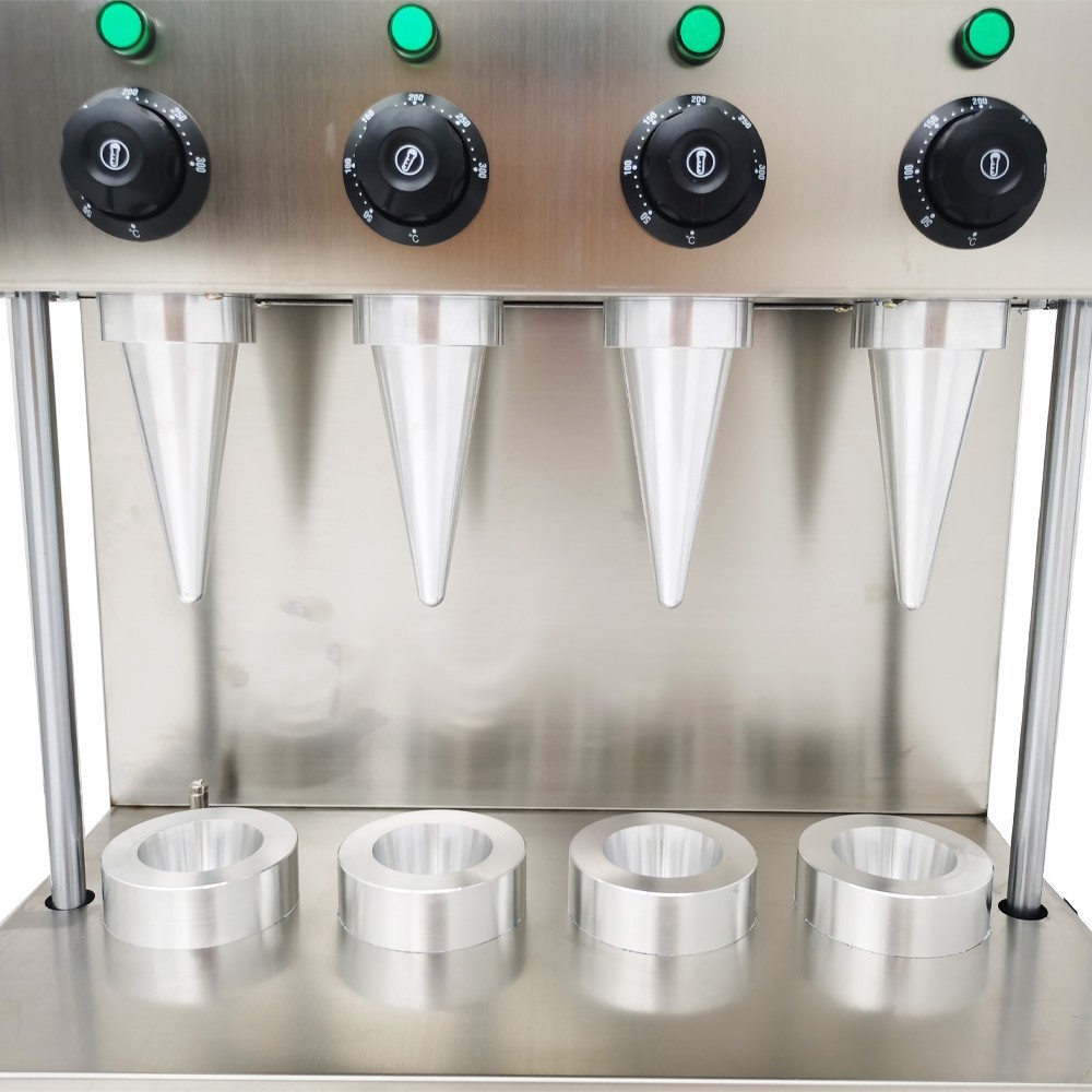 Commercial Pizza Cone Forming Machine Ice Cream Cone Maker Temperature Control