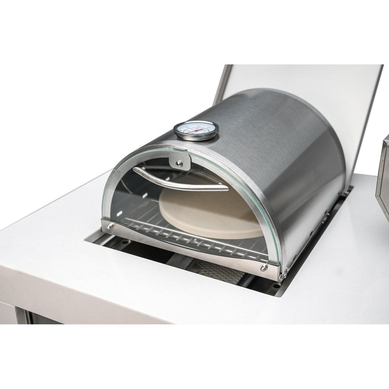 Portable Side Burner Personal Pizza Oven Pizza Stone Universal Stainless Steel