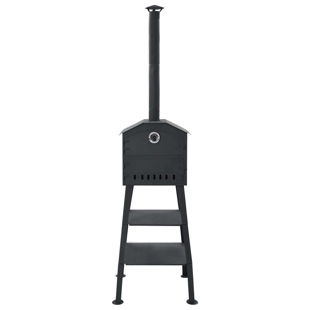 Pizza Oven Pizza Maker Stove with 2 Fireclay Stones Charcoal Fired vidaXL