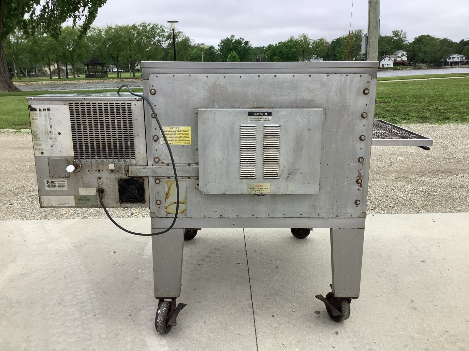 Pizza Oven Conveyor Lincoln 1450 Single Stack Missing Chain Guard Nat Gas Tested