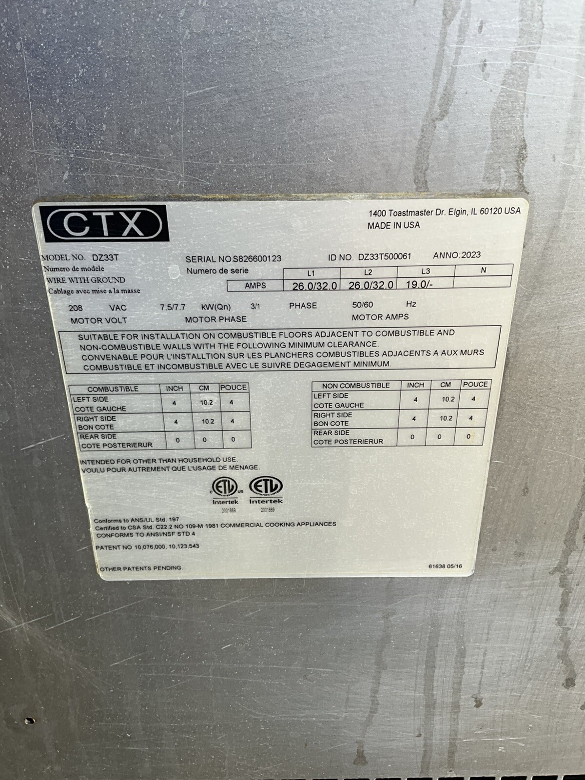 2023 CTX Middleby Marshall DZ33T Infrared Radiant conveyor pizza double oven A