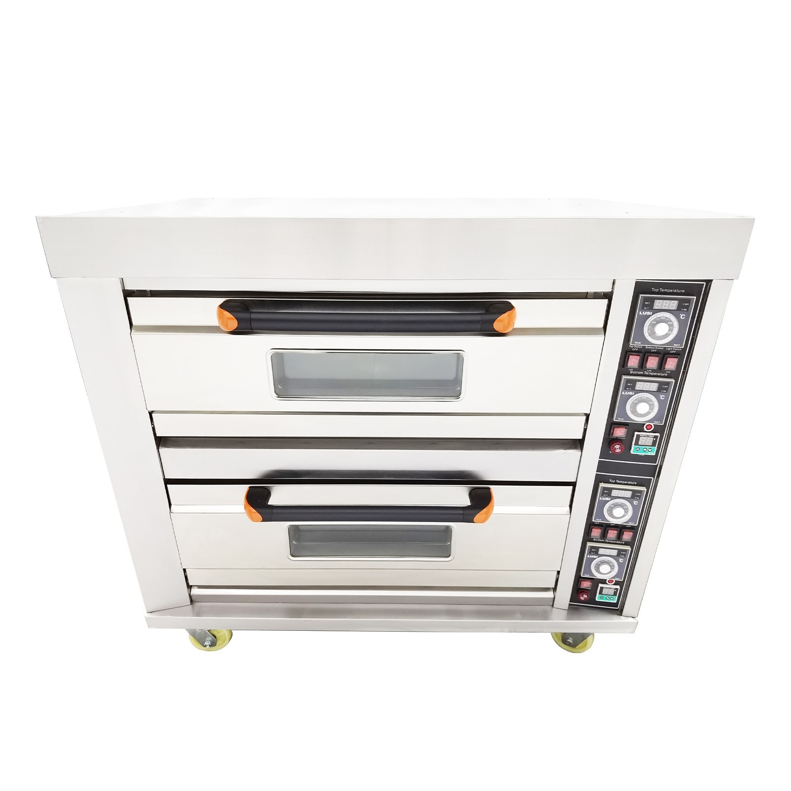 220V Three-phase Portable Commercial Electric Pizza Oven Two-layer Bread Oven