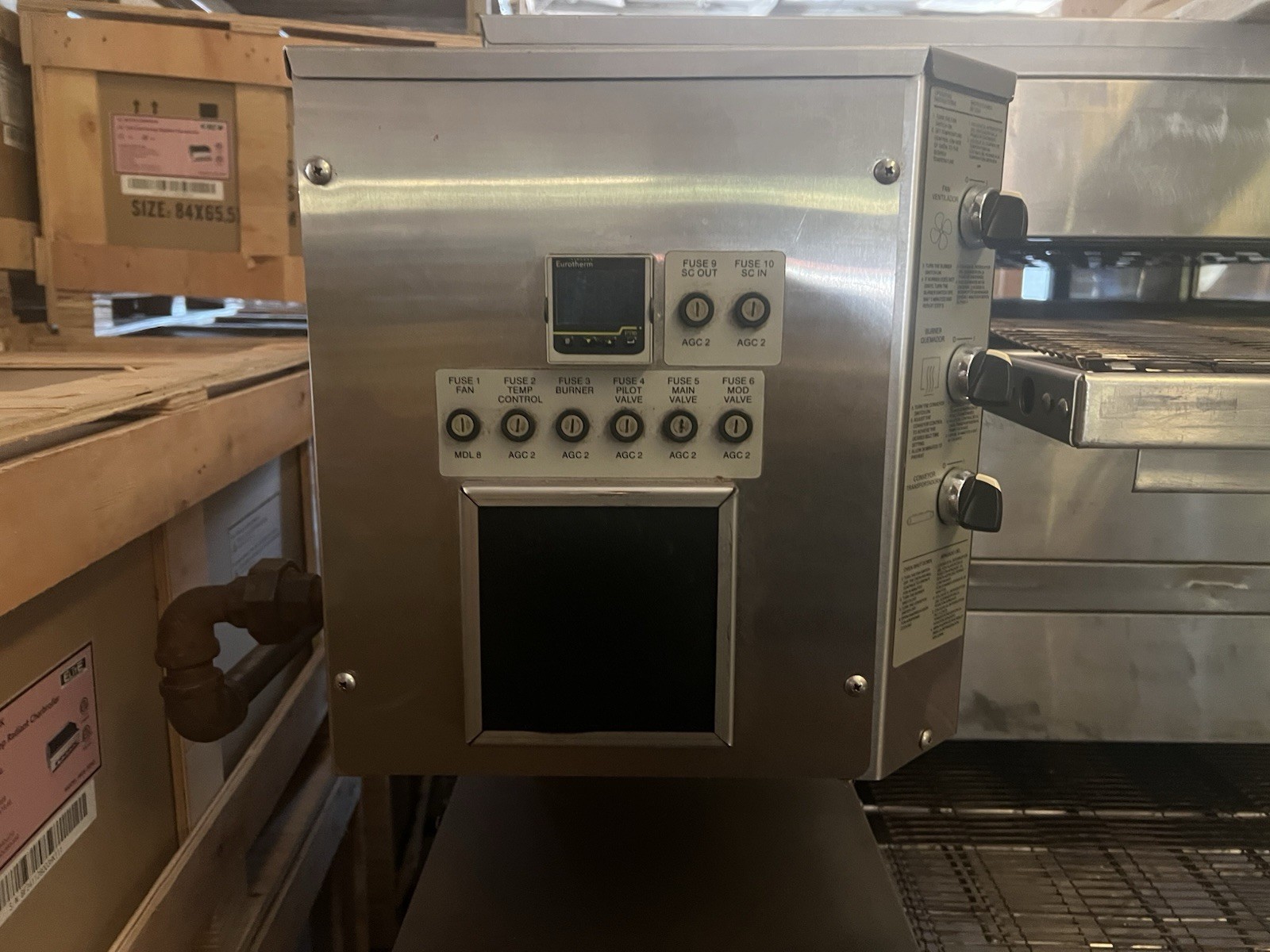 XLT 3270-TS, Triple Stack Conveyor Pizza Oven With Casters- Gas- 120v Tested