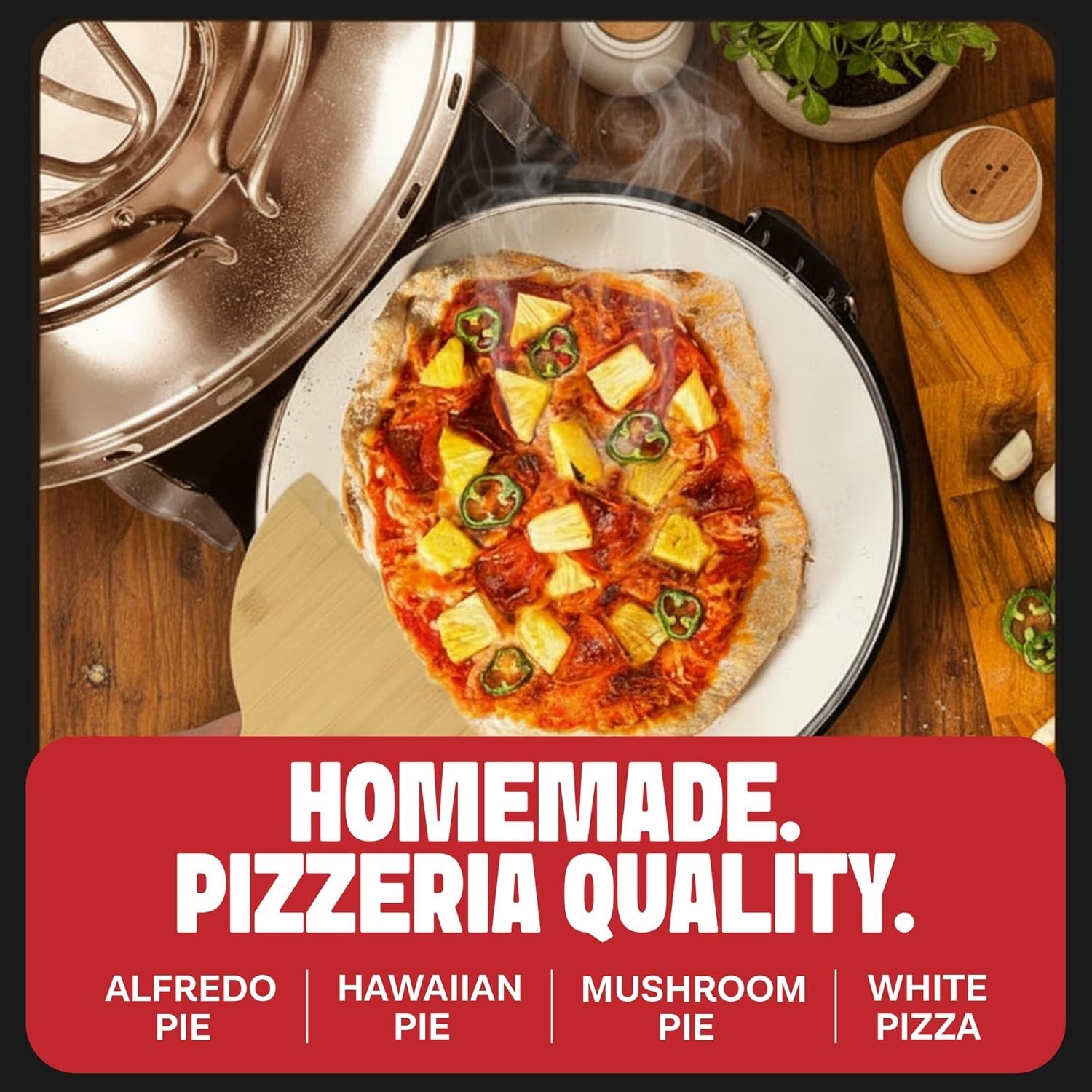 Electric Pizza Oven | 800˚F | Cooks in 6 Min | Pizza Peels