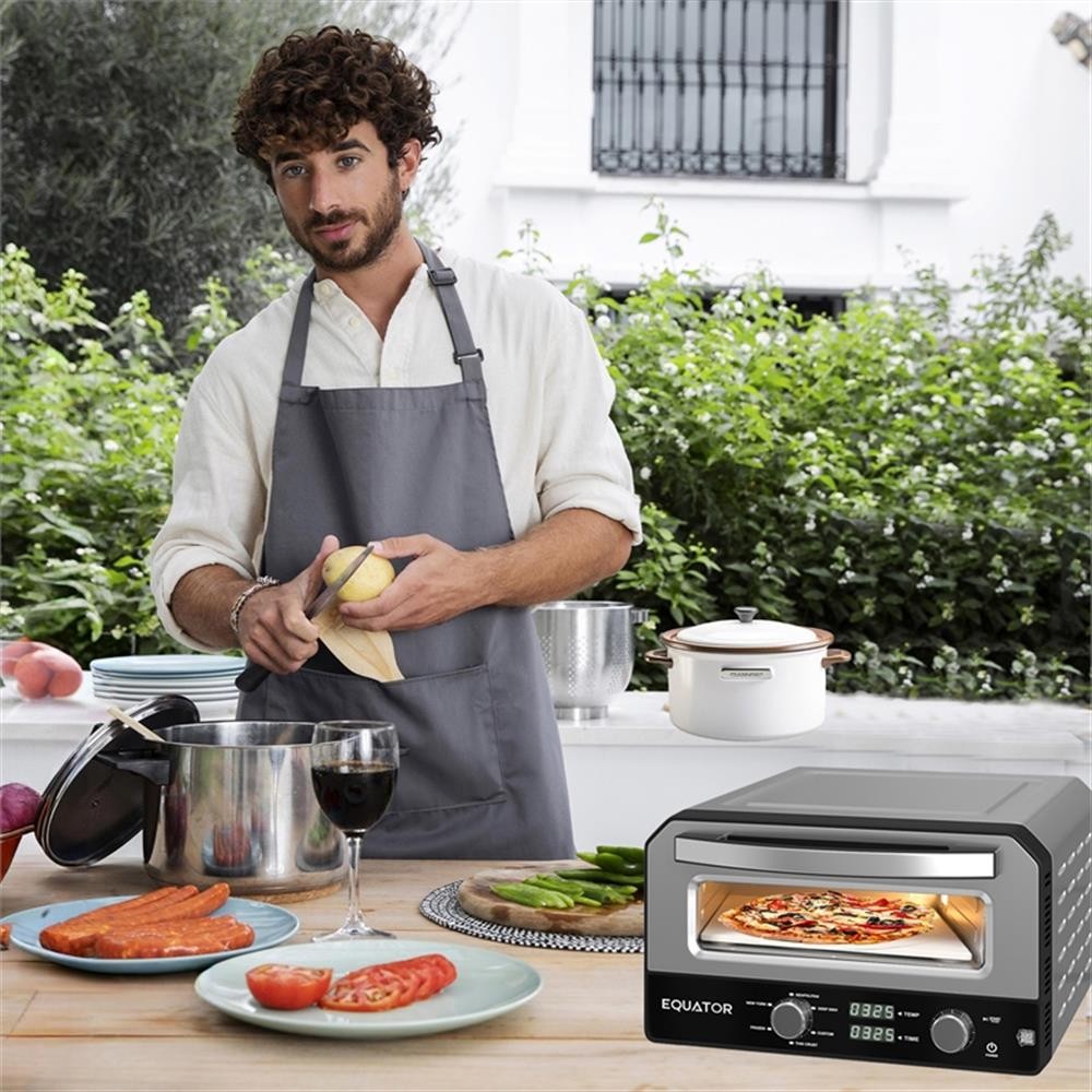 Equator 0.5 Cu.Ft. Indoor/Outdoor Pizza Oven Cooks 12-Inch Pizzas