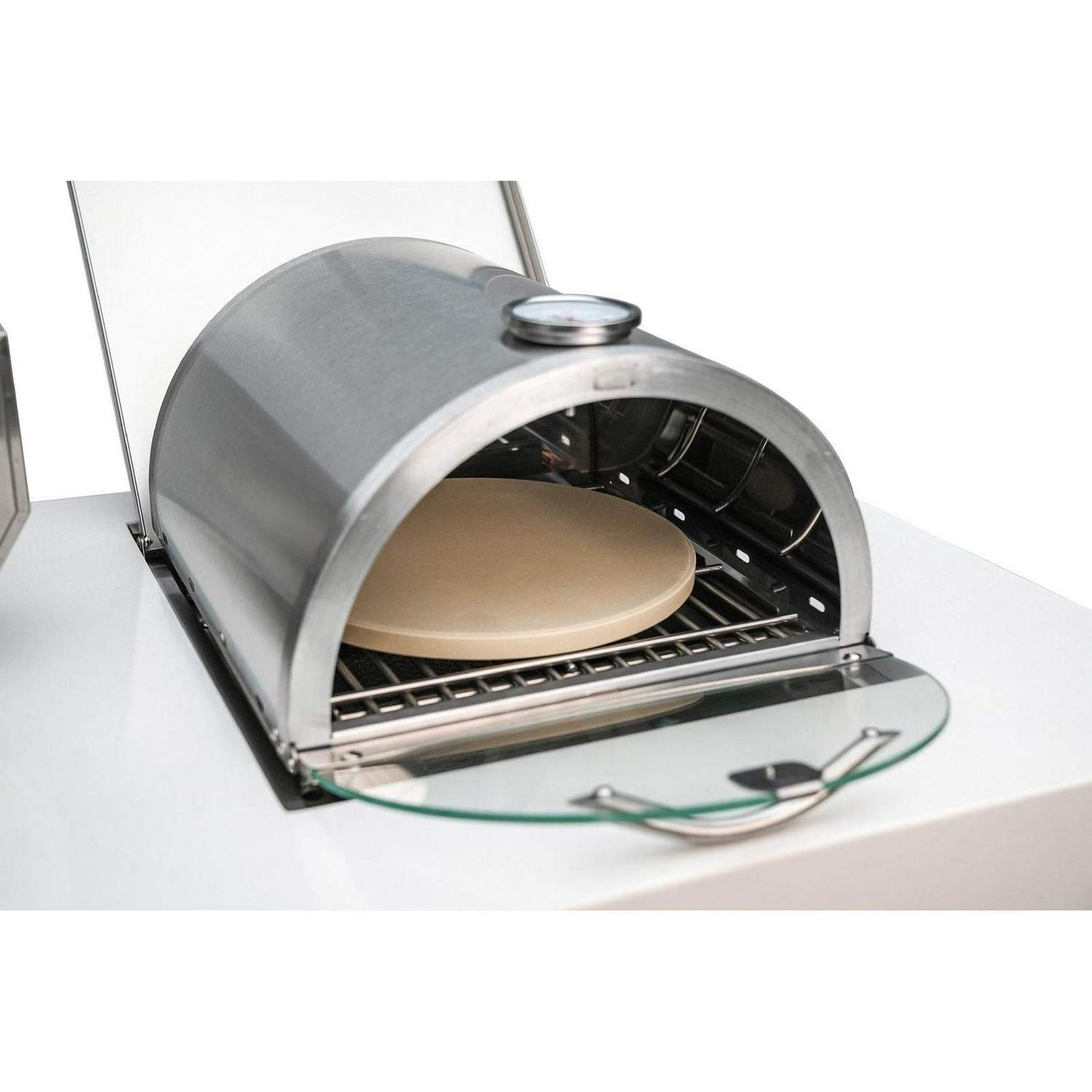 Portable Side Burner Personal Pizza Oven Pizza Stone Universal Stainless Steel