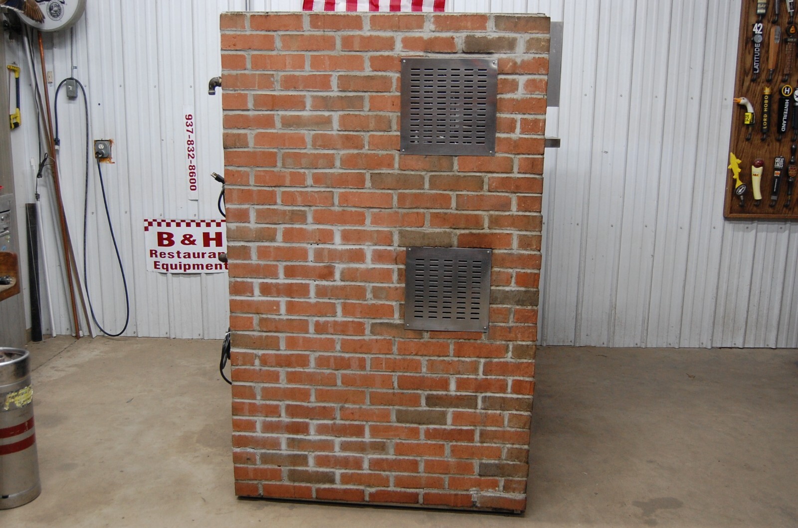 Marsal WF42 MB42 Wave Flame Brick Lined Double Deck Nat Gas Pizza Oven