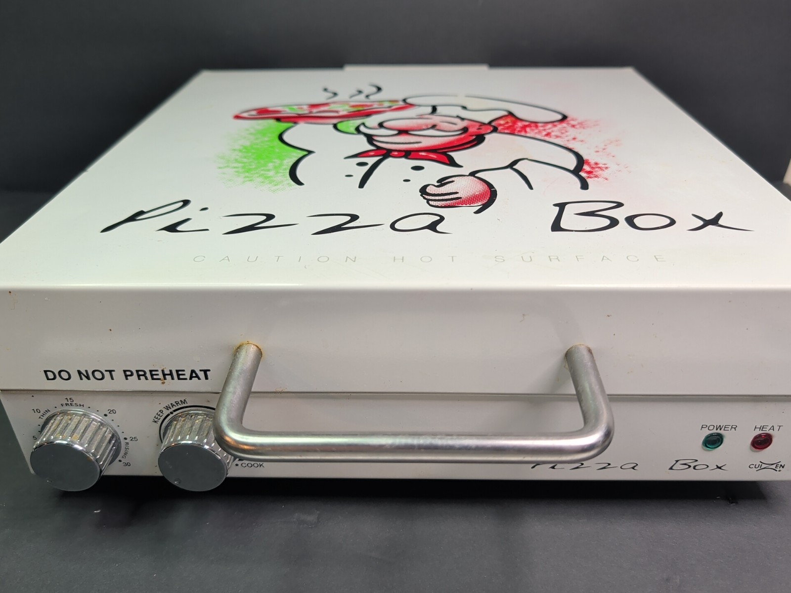 Cuizen Pizza Box Countertop Pizza Oven w/ 12″ Rotating Pan PIZ-4012