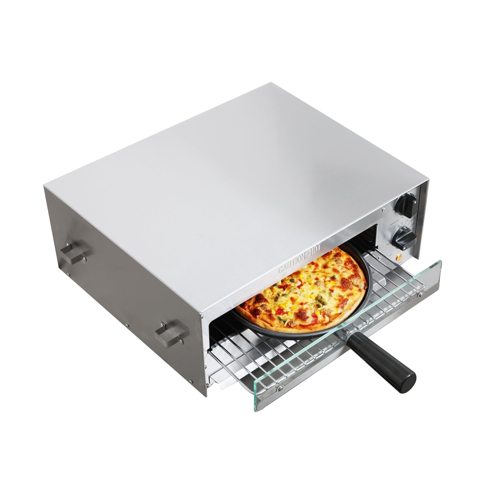 CROSSON Countertop Electric Frozen Pizza Oven For Indoors with 30-minitue Tim…