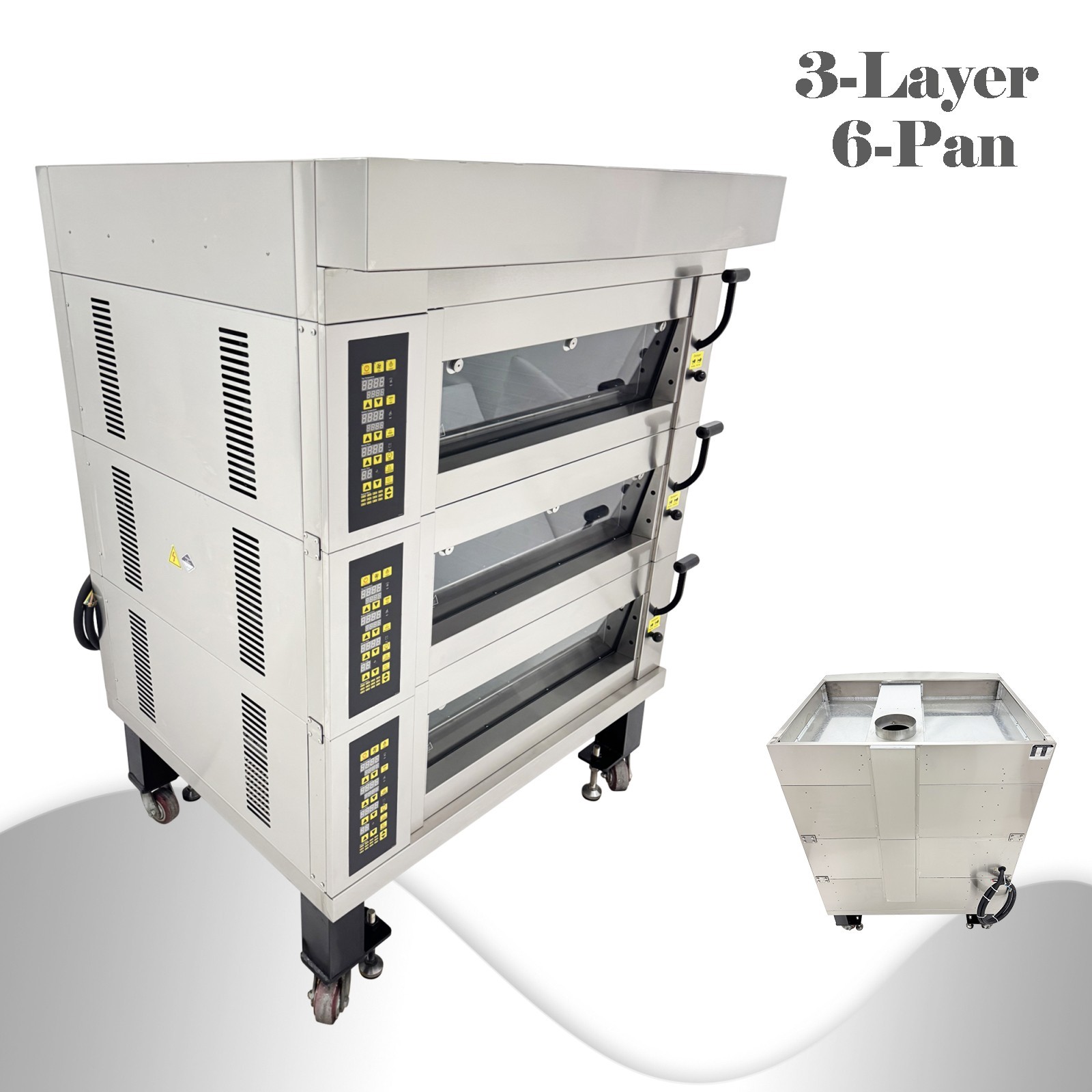 220V European Style Electric Pizza Oven 19.8KW Removable Electric Oven 3PH