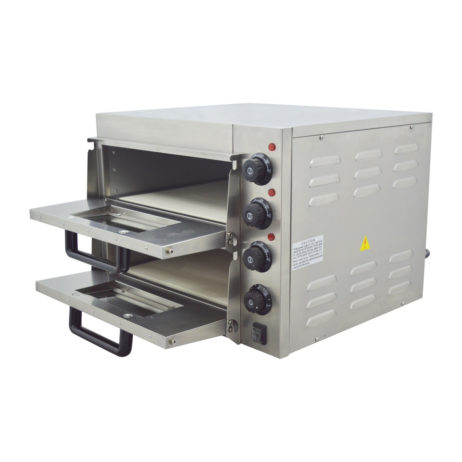 Double Decker Electric Pizza Oven Commercial Roast Chicken Bread Making 220V