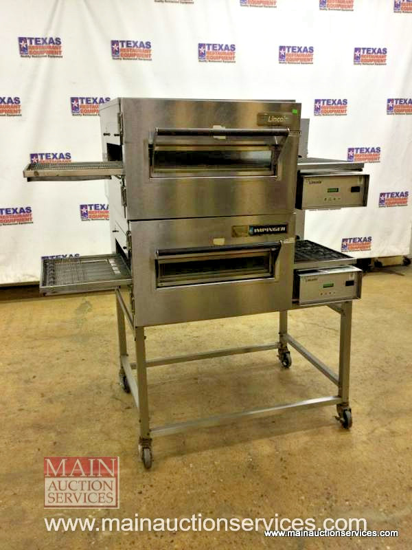 Lincoln Impinger 1116 Gas Double Conveyor Pizza Oven