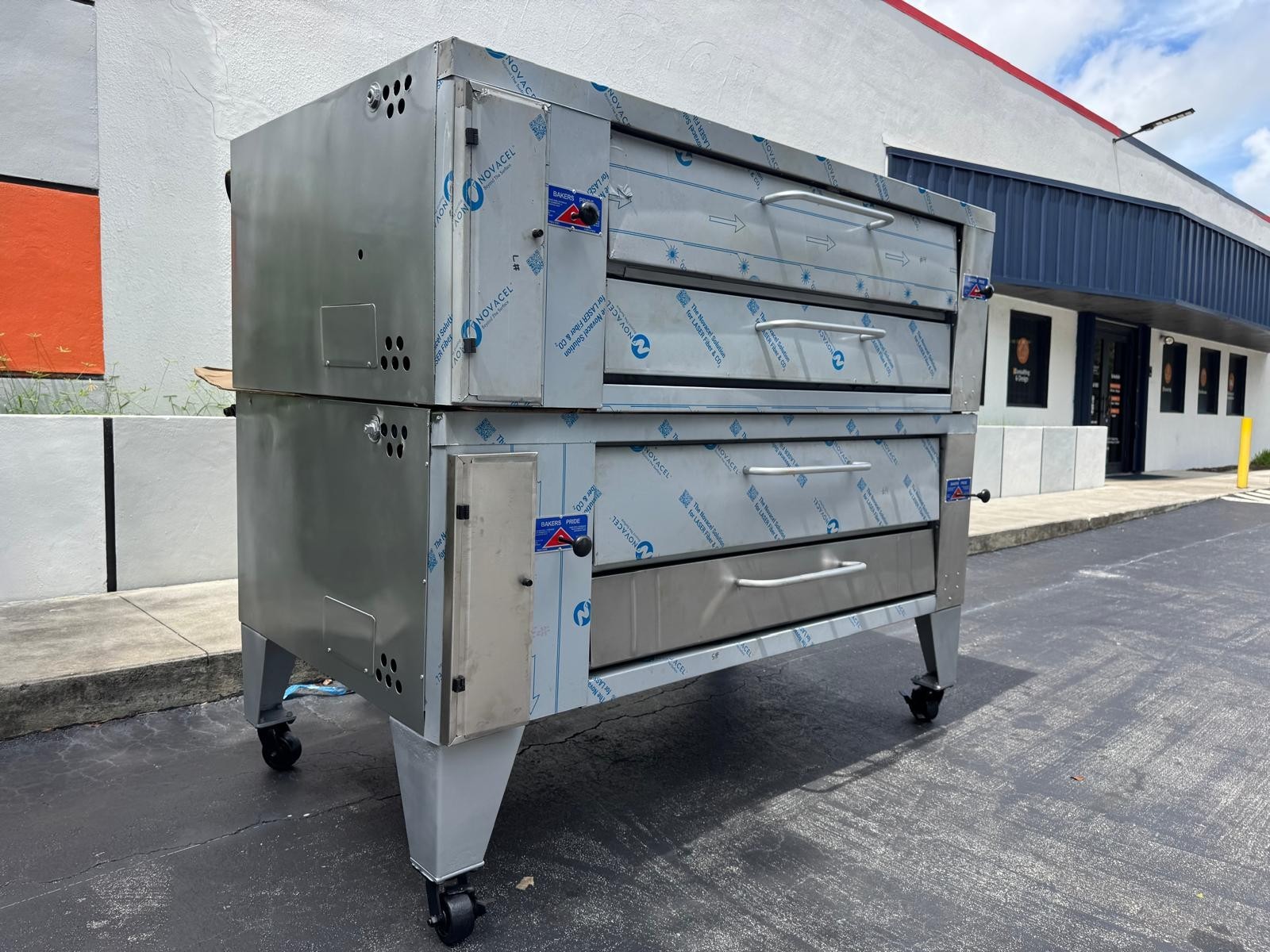 Bakers Pride Y600 Double Deck Pizza Oven Gas Commercial Bakery Refurbished