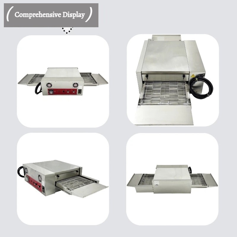 220V Countertop Conveyor Pizza Oven Commercial Baking Electric Oven 18” Belt