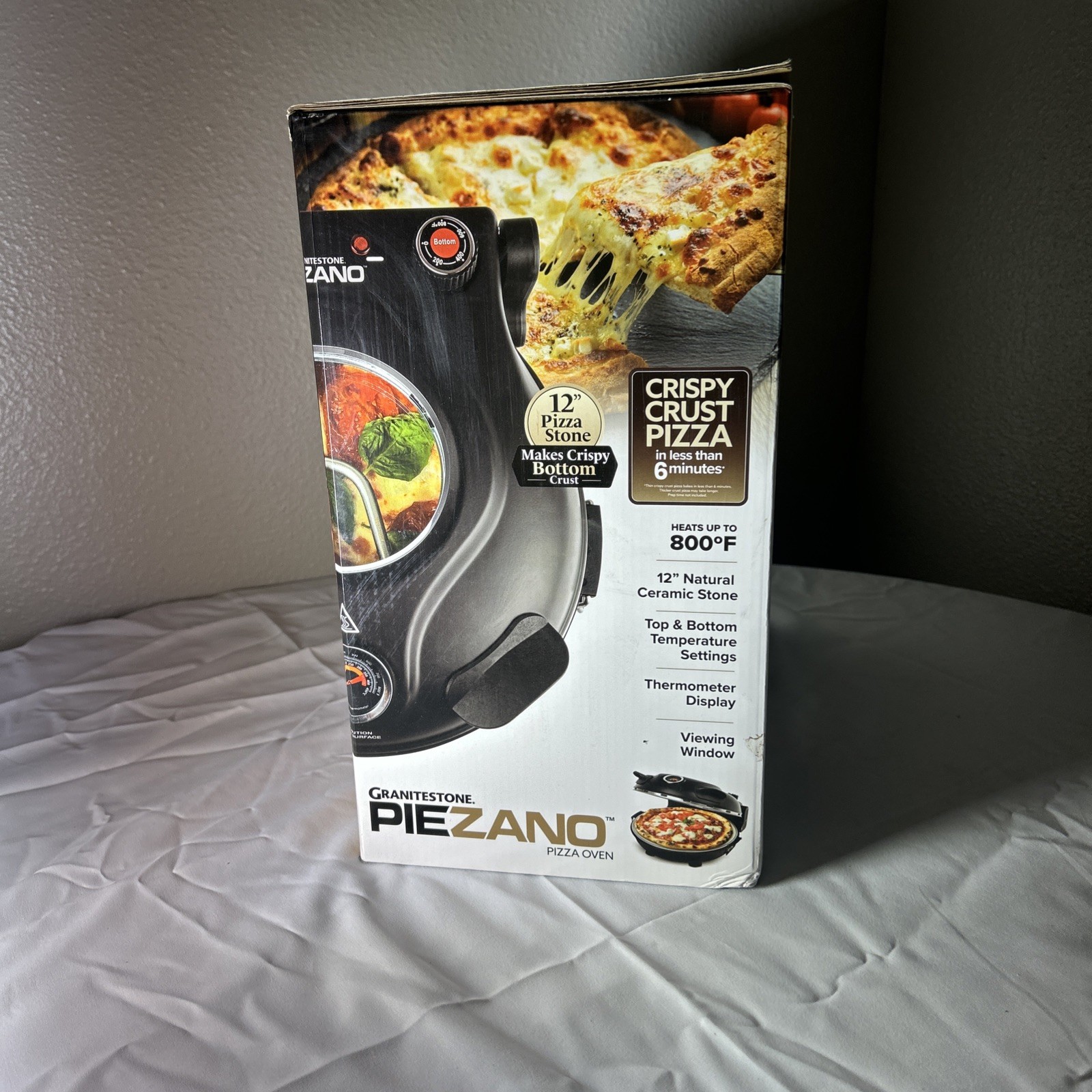 PIEZANO Crispy Crust Pizza Oven by Granitestone Electric Pizza Indoor Oven NIOB