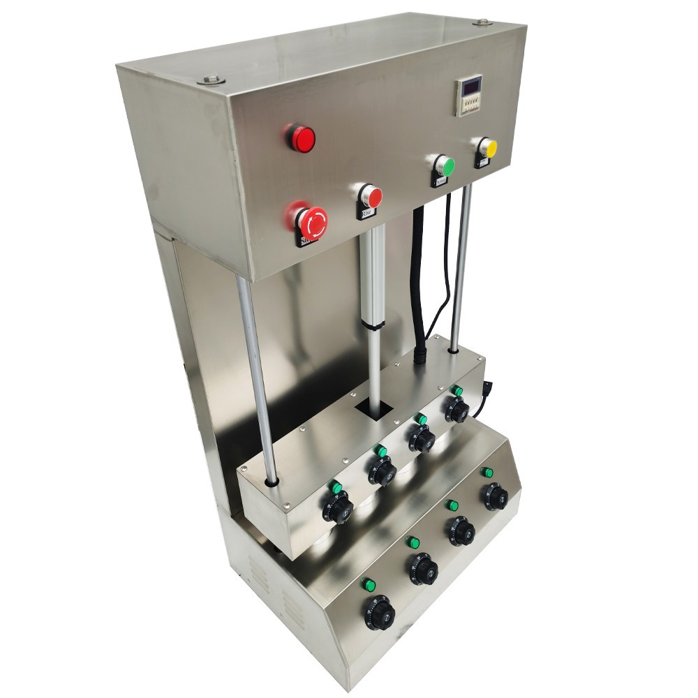 Pizza Cone Machine Stainless Steel Pizza Cone Forming Making Machine 4 Heads Piz
