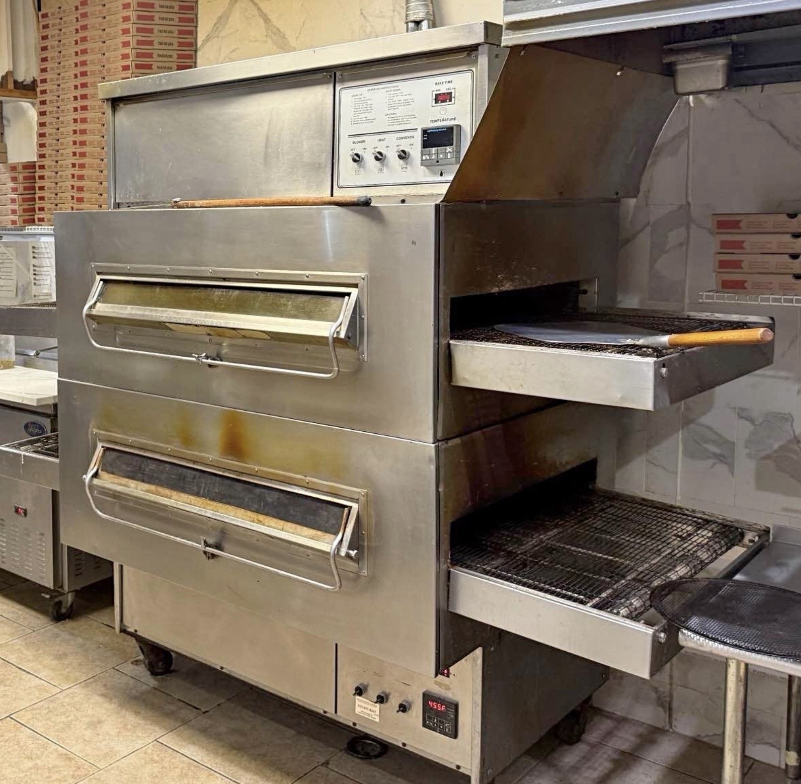 Middleby Marshall PS360-S Double Deck Conveyor Pizza Oven Natural Gas