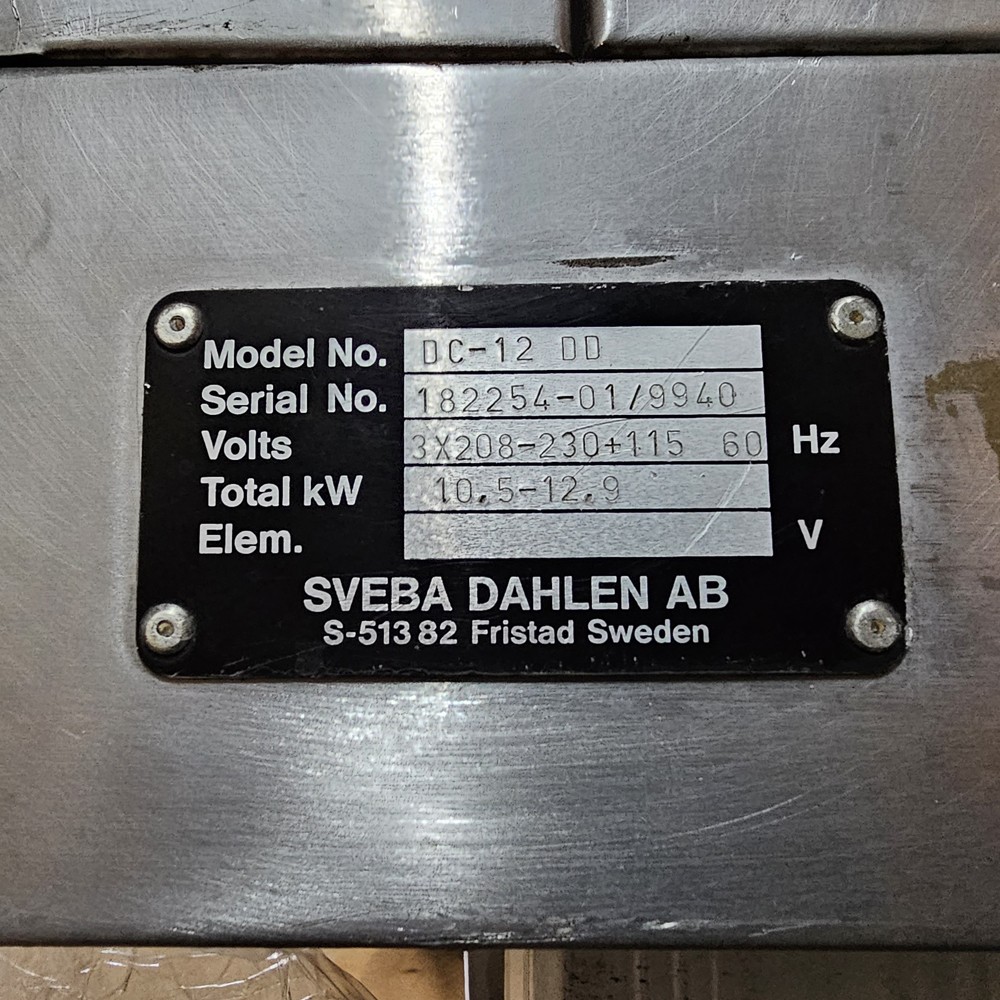 Sveba Dahlen 3-Deck Oven 600F Convection 240/208V Pizza Bread Bagel Gemini