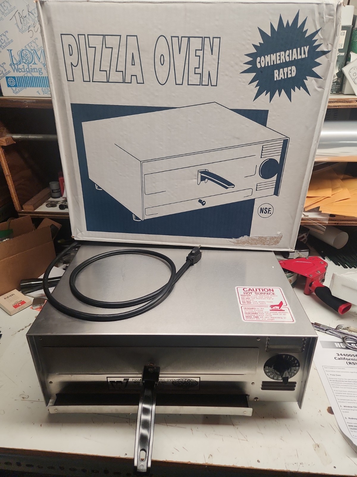 Wisco Industries Pizza Pal Electric Oven Model 412 For Pizza, Pretzel New In Bx
