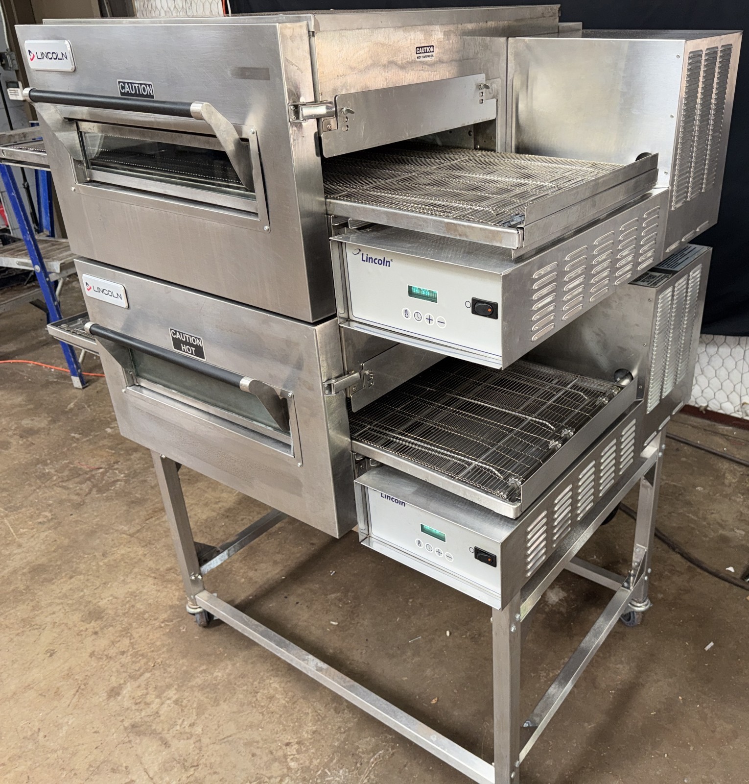 Lincoln Impinger 1132 Electric Dbl. Stack Conveyor Pizza Ovens ….. VIDEO DEMO