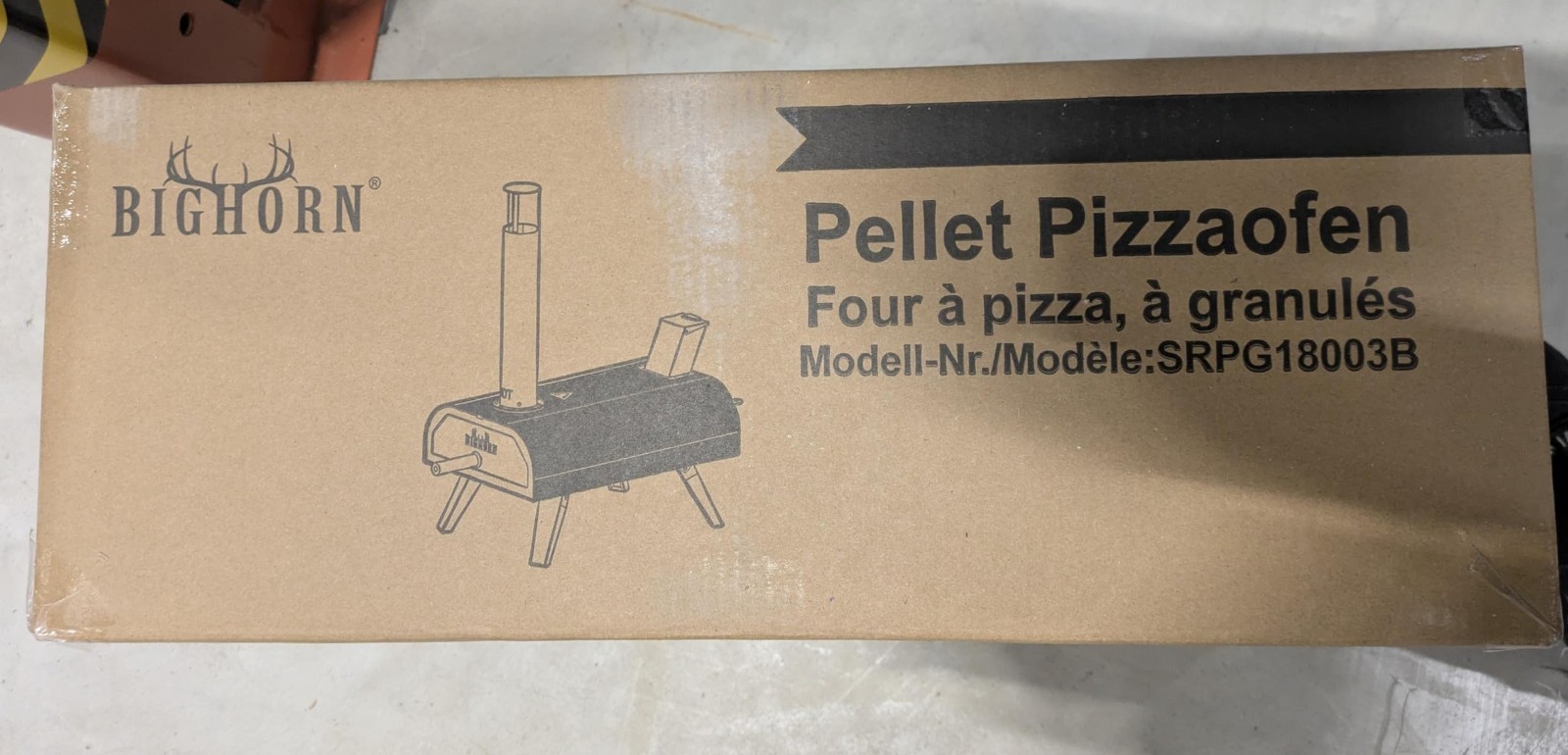 BIG HORN OUTDOORS 12″ Black Stainless Steel Pizza Ovens Wood Pellet Pizza Maker