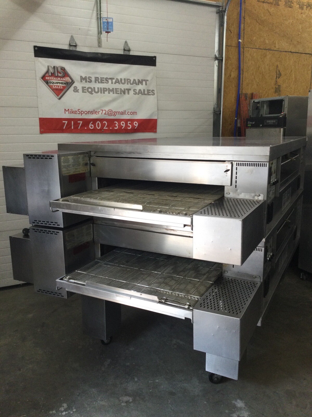 Middleby Marshall PS570G Double Stack Conveyor Pizza Ovens Tested / Working!