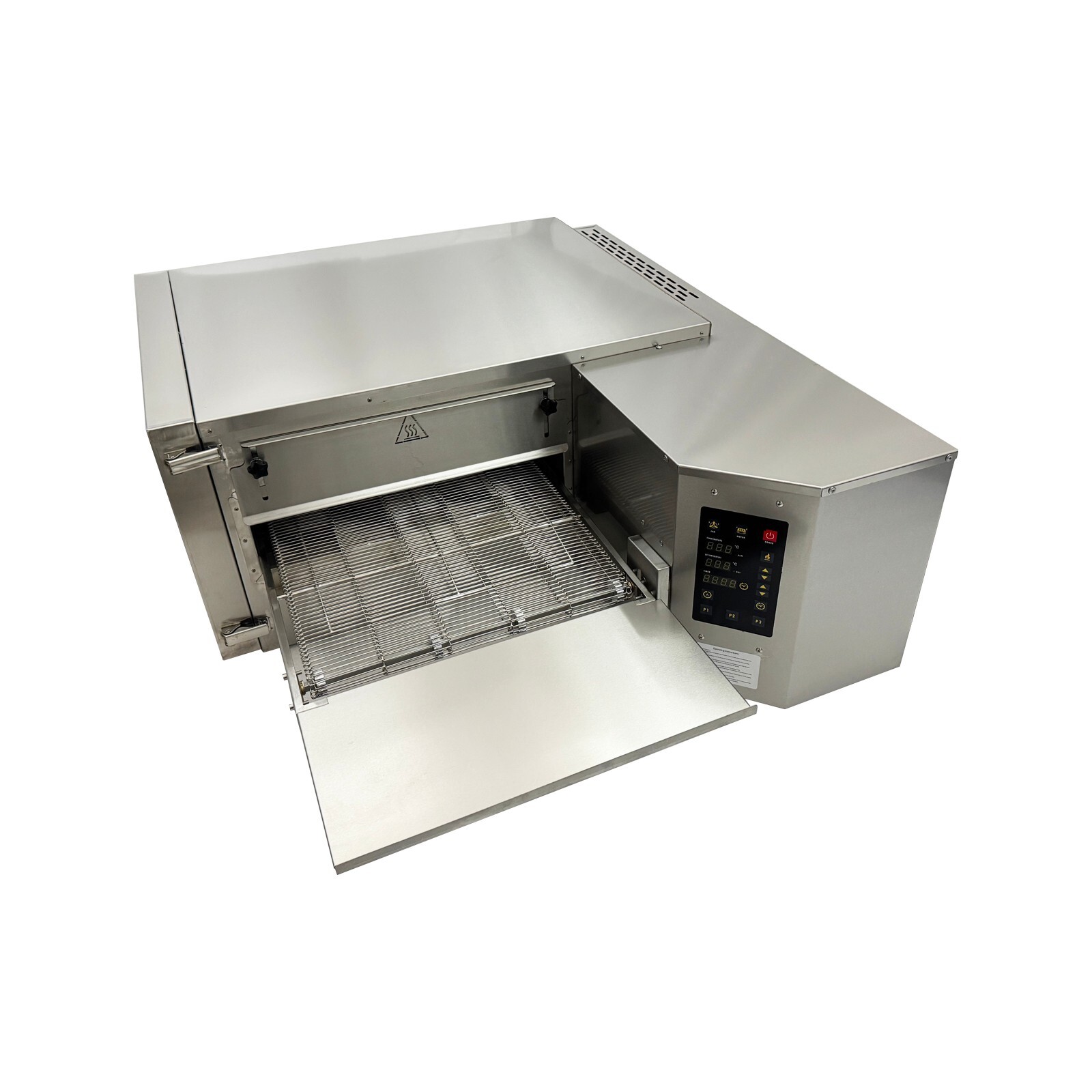 220V Electric Oven 18″ Pizza Oven Countertop Conveyor Stainless Steel Gas Stove