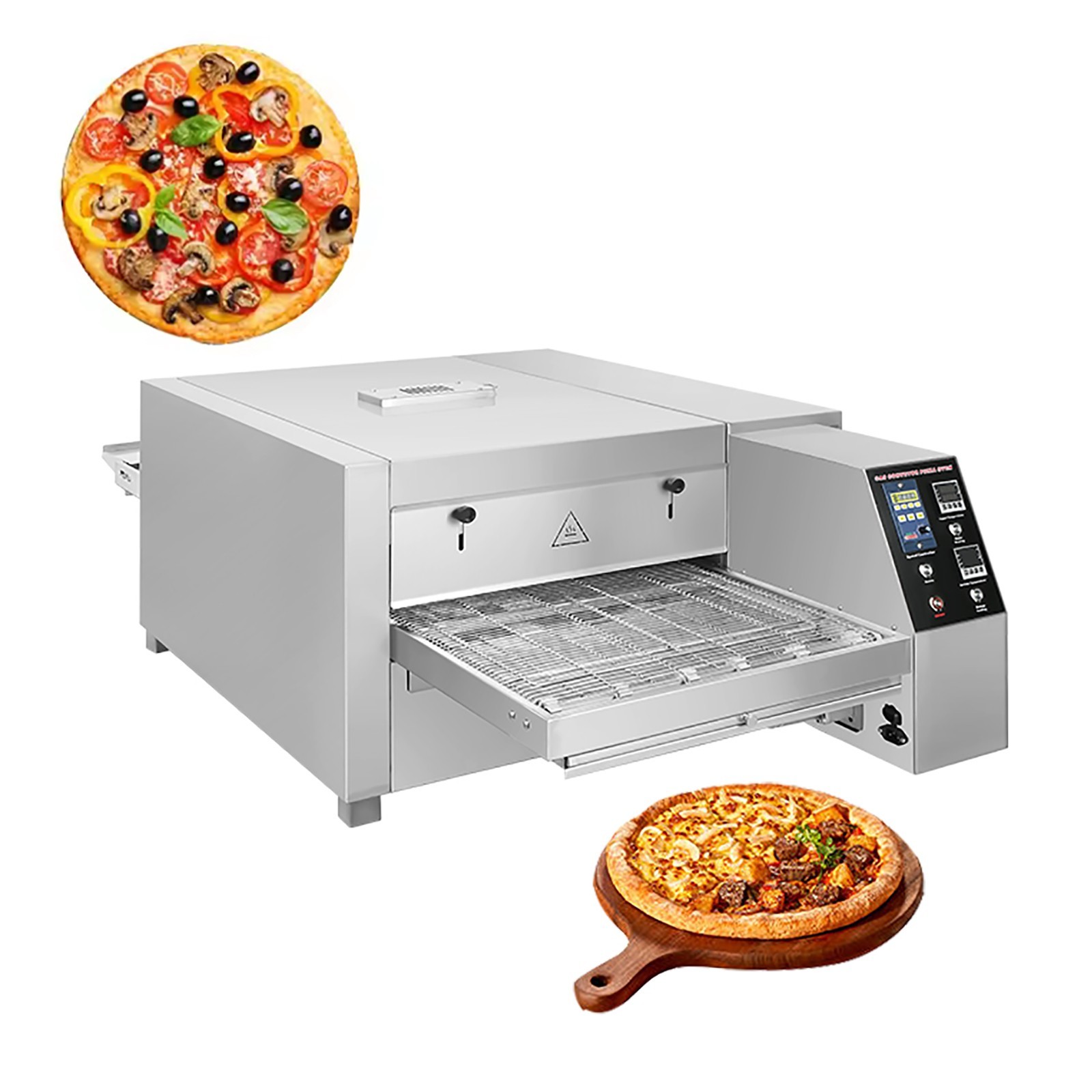 Commercial Natural Gas Heating Conveyor Pizza Oven 18 inches Belt Pizza Oven