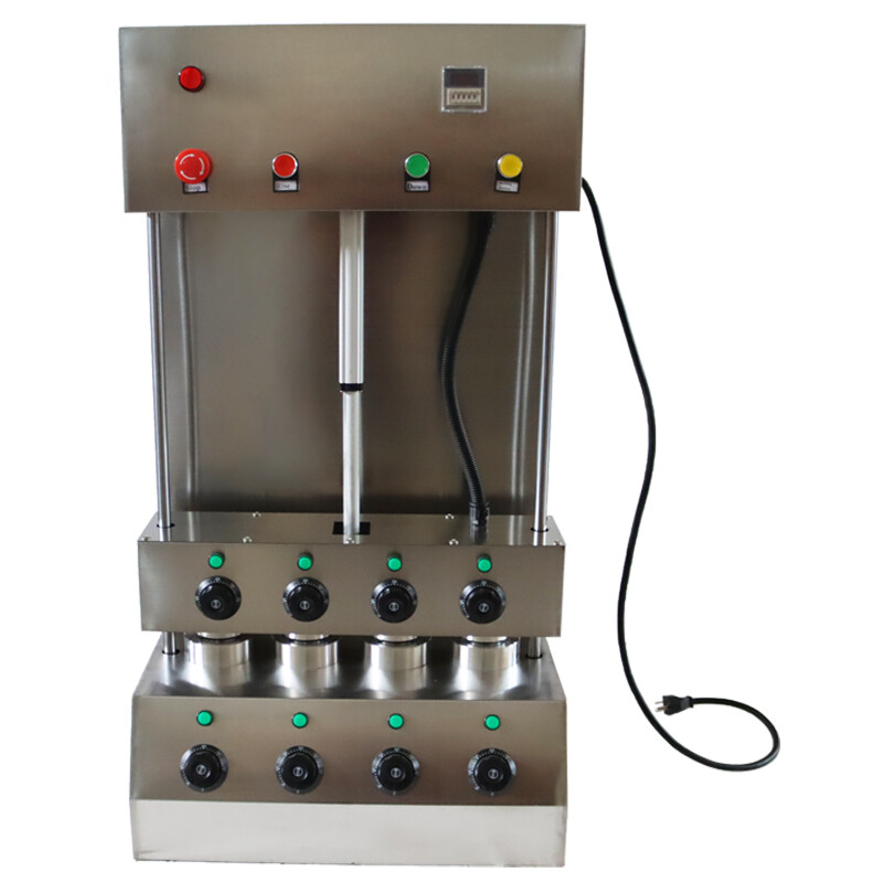 110V Four Heads Electric Commercial Pizza Cone Forming Machine Bakery Cone Maker