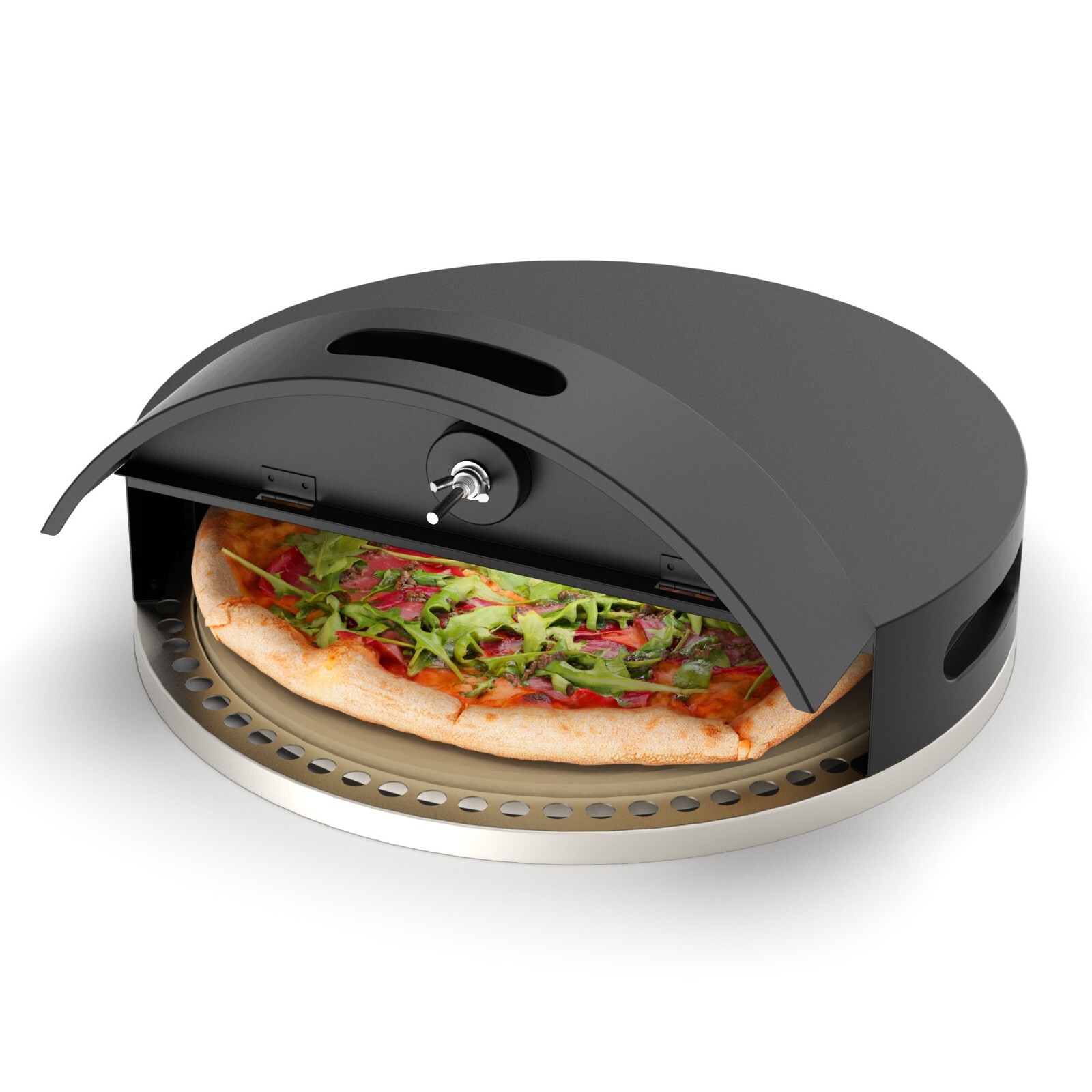 15“ Grill Top Pizza Oven With Door & Window