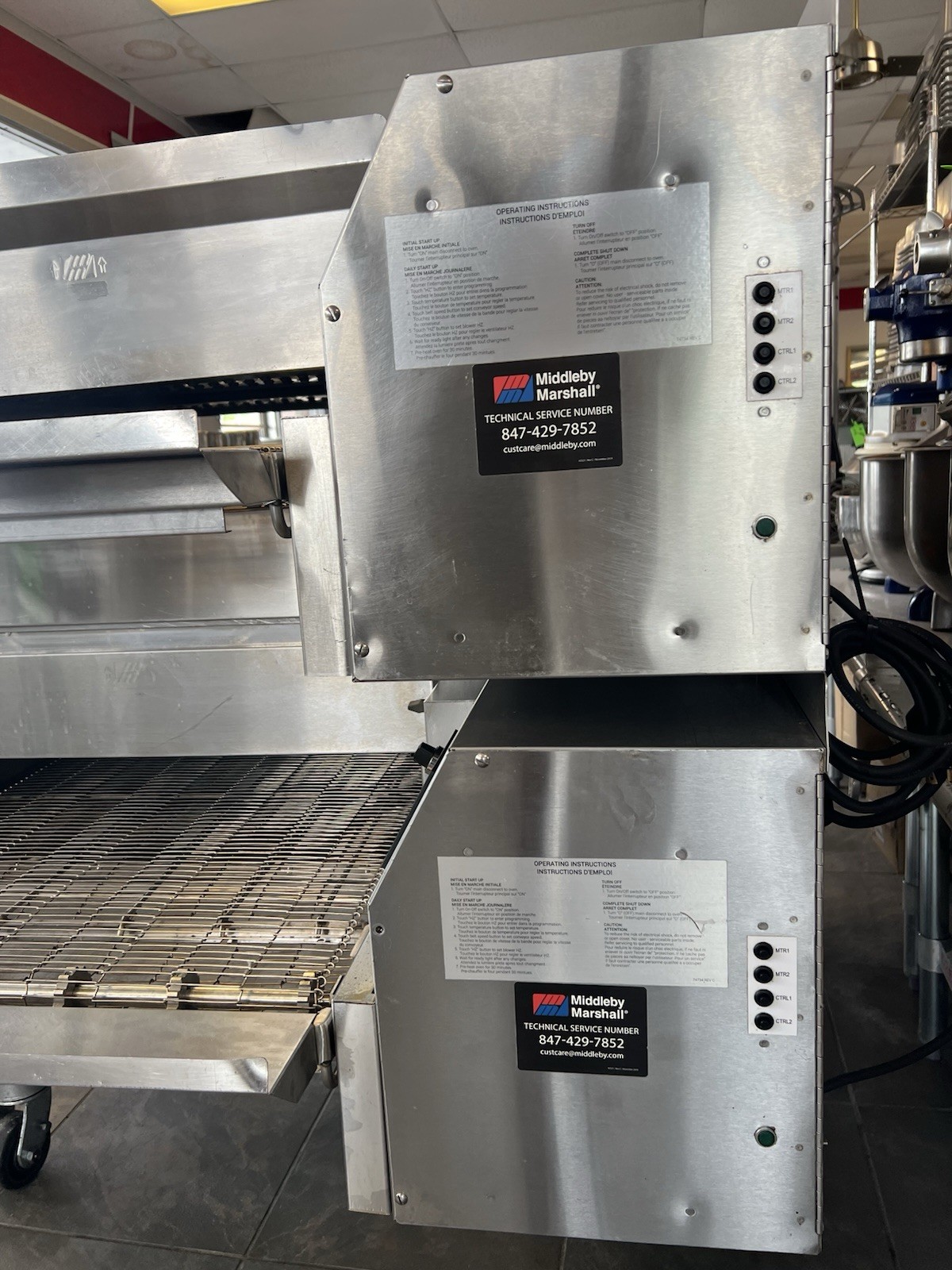 Middleby Marshall PS638G-2 65″ Gas Double Impingement Conveyor Oven ( NAT Gas)