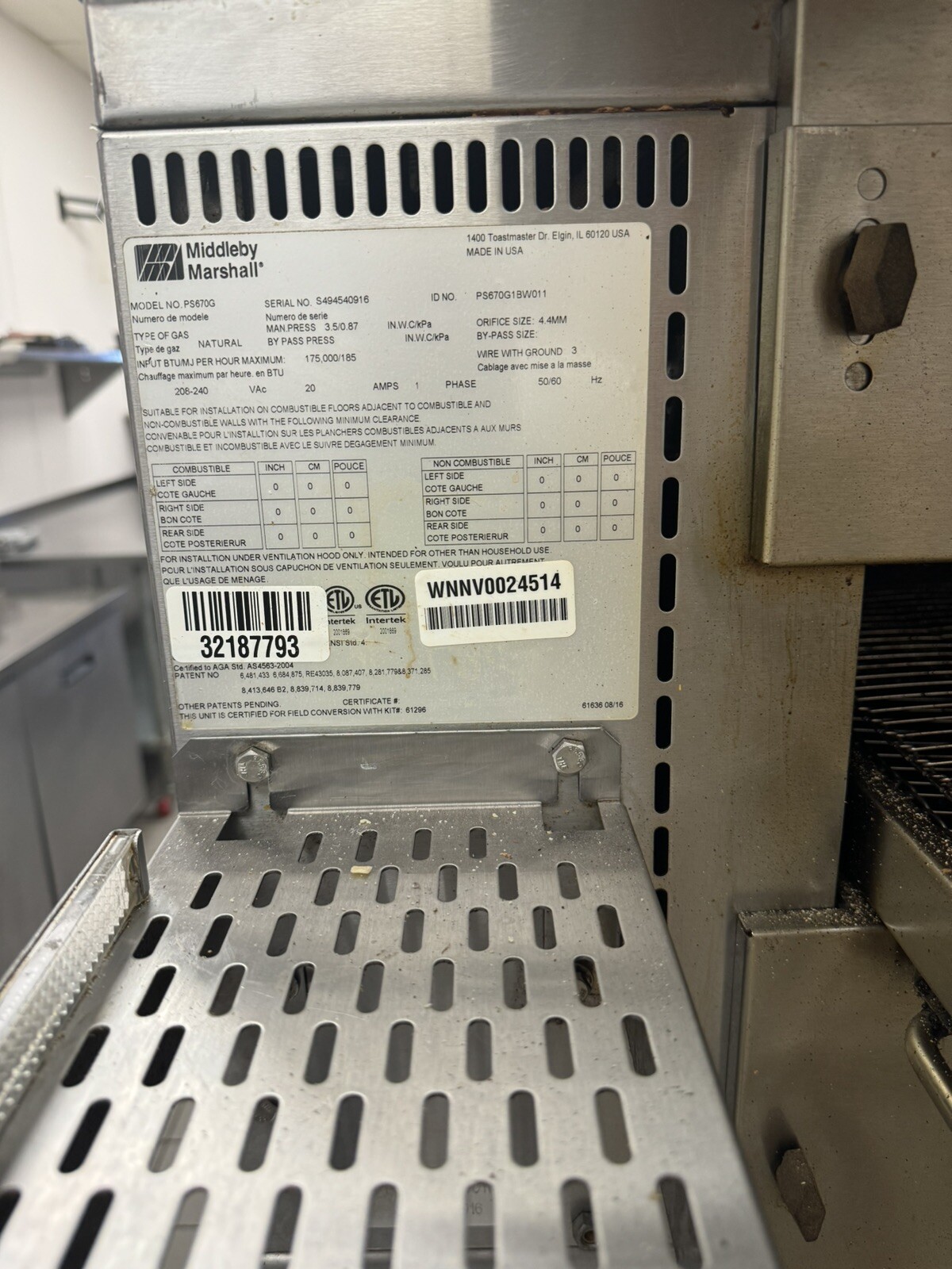 Middleby Marshall WOW! Touch Screen PS670G Double 32″ Conveyor Pizza Oven