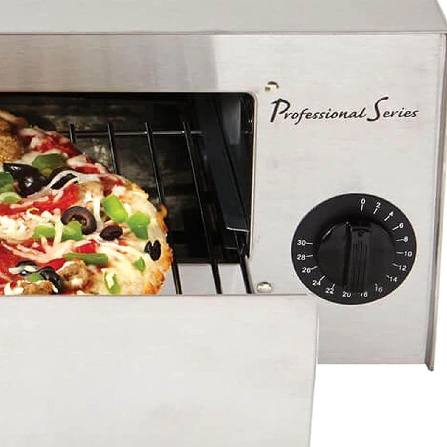 Compact 1450W Professional Series Pizza Maker – Stainless Steel Finish