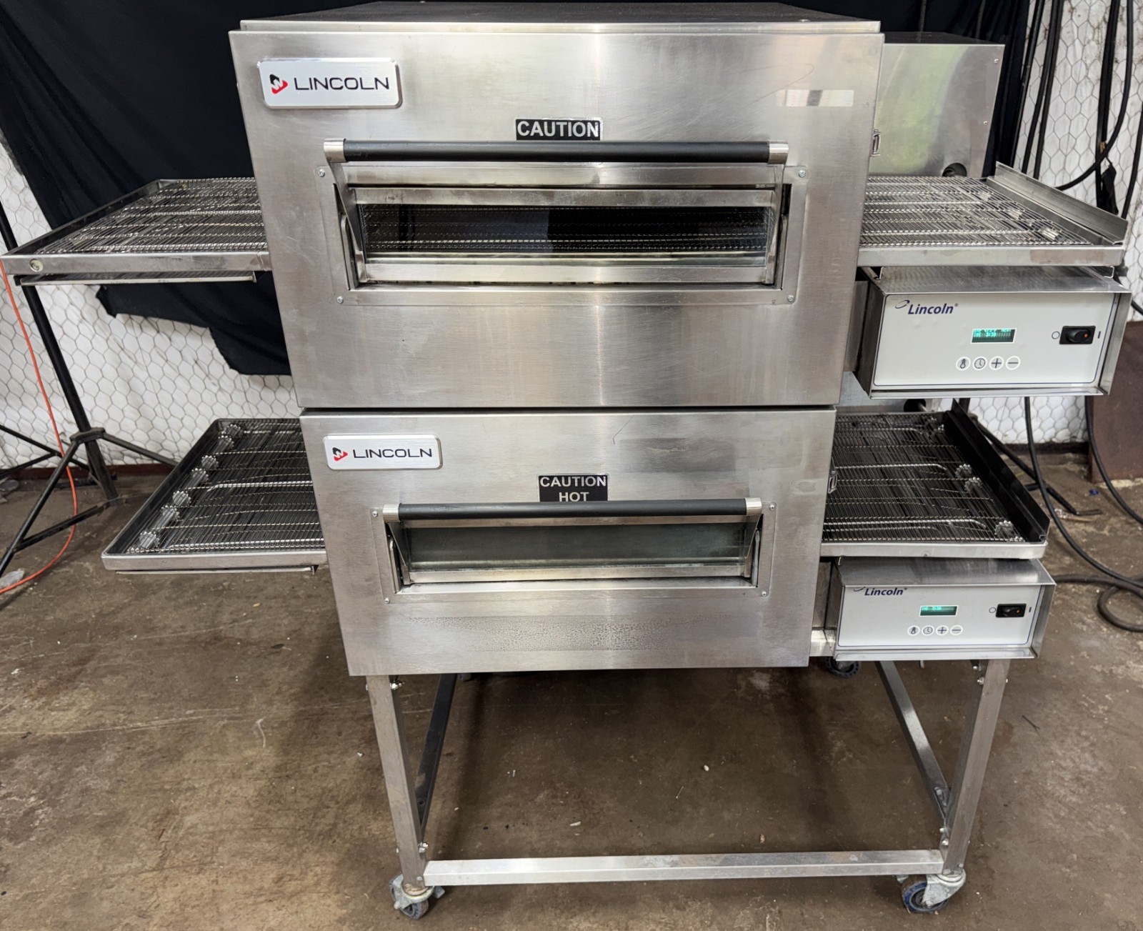 Lincoln Impinger 1132 Electric Dbl. Stack Conveyor Pizza Ovens ….. VIDEO DEMO