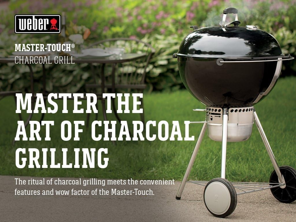 Weber Master-Touch Charcoal Grill, 22-Inch, Black – Premium Outdoor BBQ Grill