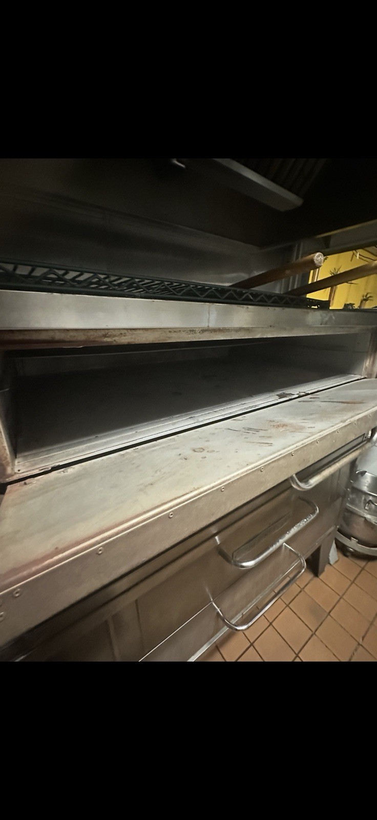 Bakers Pride Y600 Double Deck Natural Gas Stackable Pizza Deck Oven
