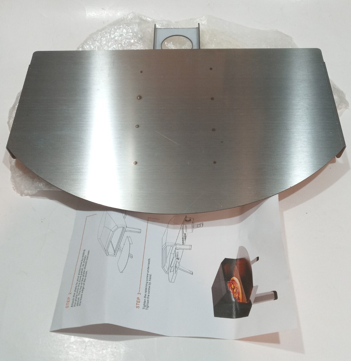 P200 Outdoor Stainless Steel Pizza Oven Extender Shelf Work Table