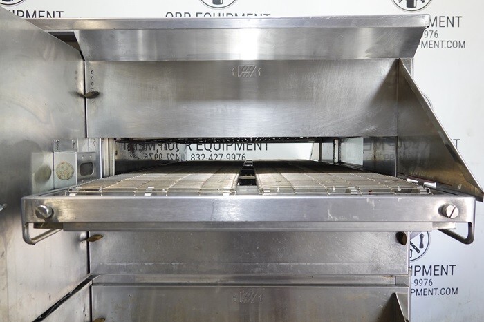 MIDDLEBY MARSHALL DOUBLE STACK PROPANE GAS SPLIT BELT PIZZA CONVEYOR OVEN MODEL
