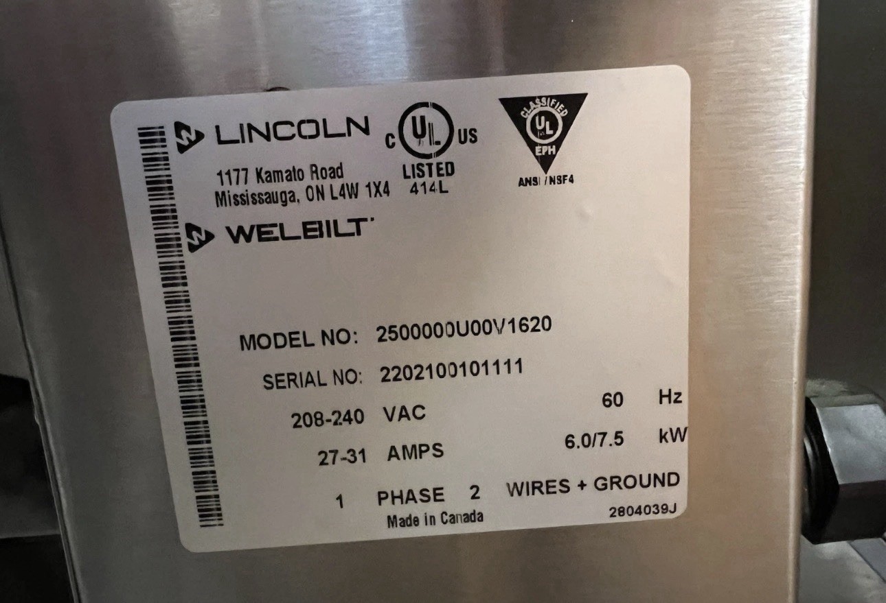 Lincoln V2500 31″ Electric Countertop Ventless Impinger Conveyor Oven 208-240V