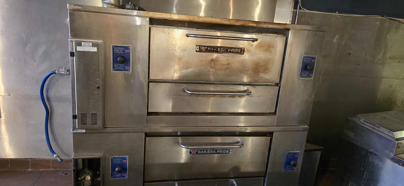 Used Bakers Pride Y600 Pizza Oven Double stack