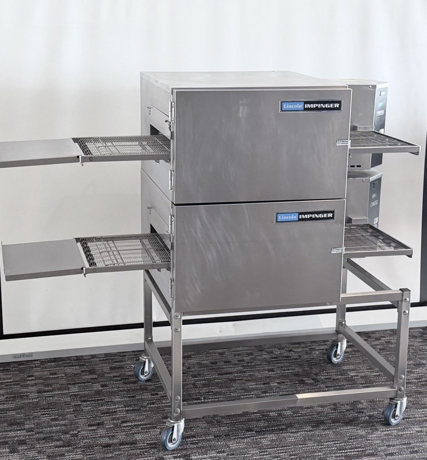 Lincoln Impinger 1116 Gas Double Stack Conveyor Ovens – Natural Gas Pizza Ovens