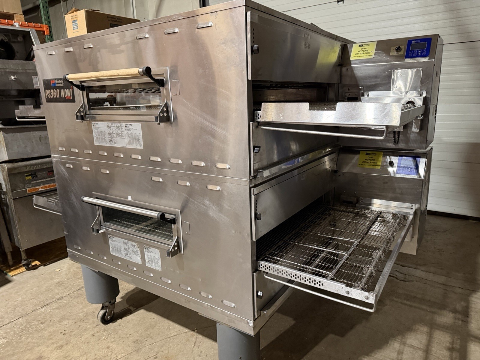 Middleby Marshall PS360g Wow 2! Conveyor Pizza Ovens Double Stack