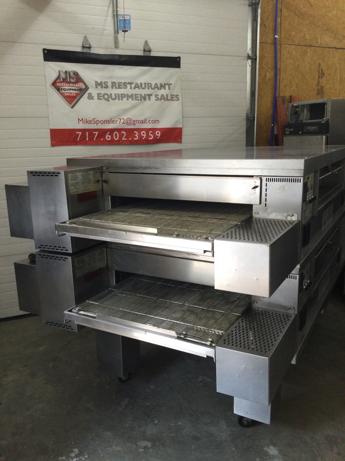Middleby Marshall PS570G Double Stack Conveyor Pizza Ovens Tested / Working!