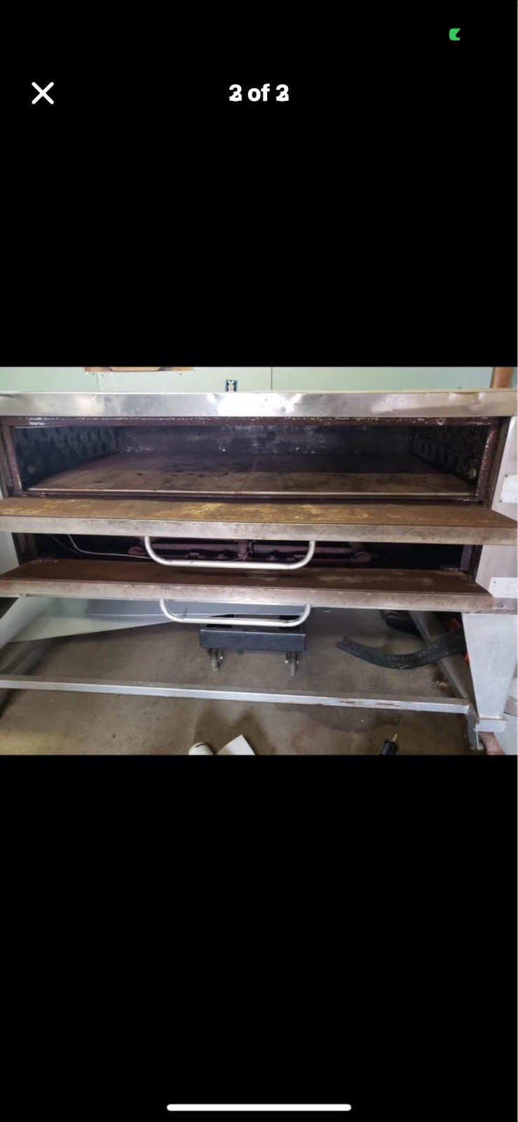 Bakers Pride 2-Deck Commercial Pizza Deck Oven Floor Model, Double Deck