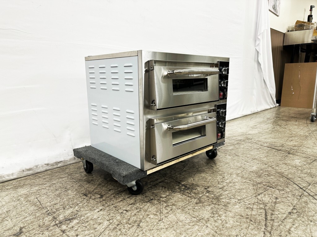 NEW Commercial Double Deck Pizza Oven Electric Stone Bakery Cooker Wings NSF