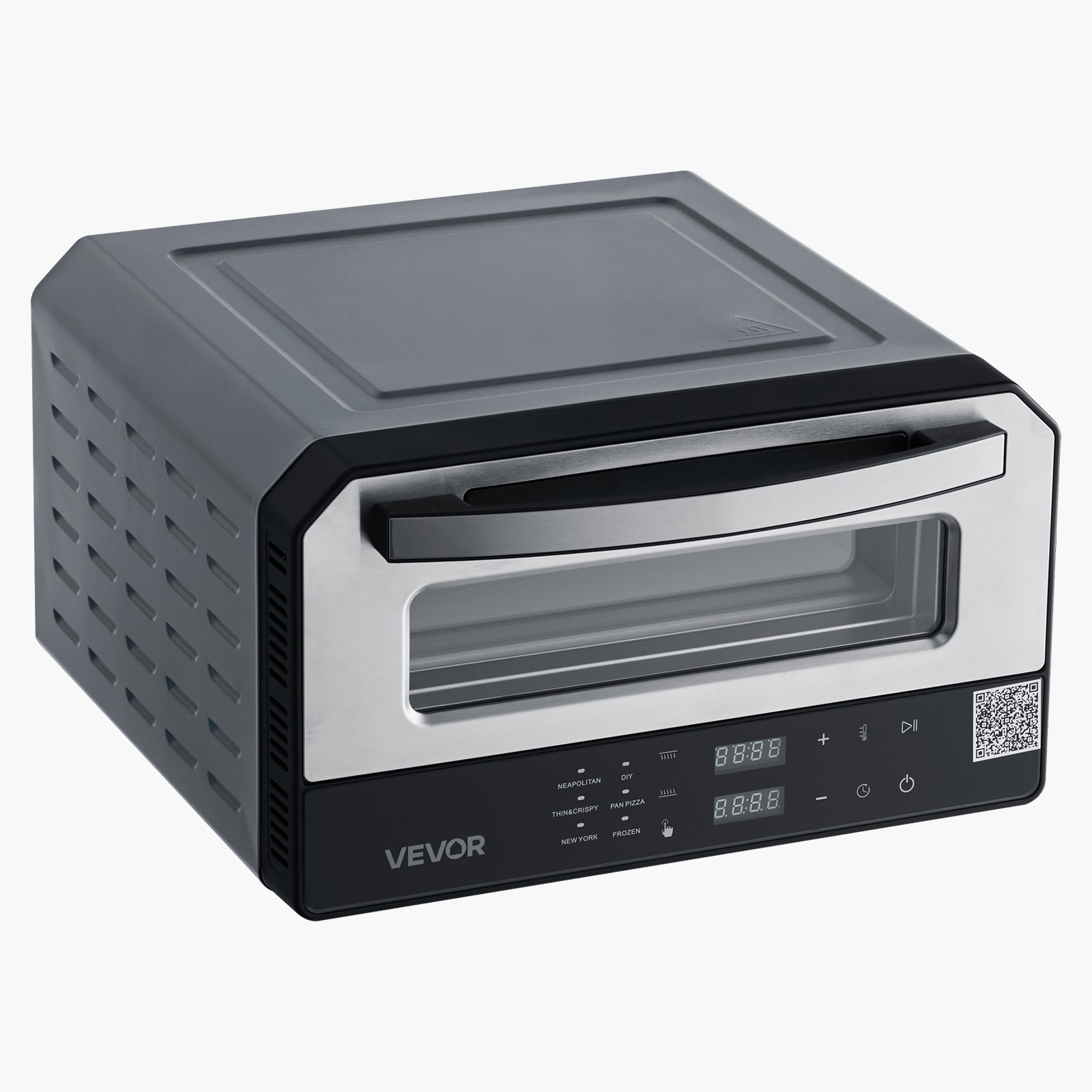 VEVOR 12 Inch Electric Pizza Oven with Pizza Stone 750℉ Max Temp Pizza Maker