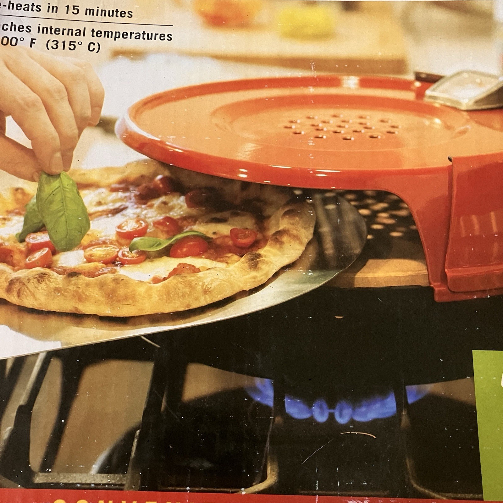Pizzeria Pronto Stovetop Pizza Oven by Pizzacraft – Indoor Gas Range Pizza Maker