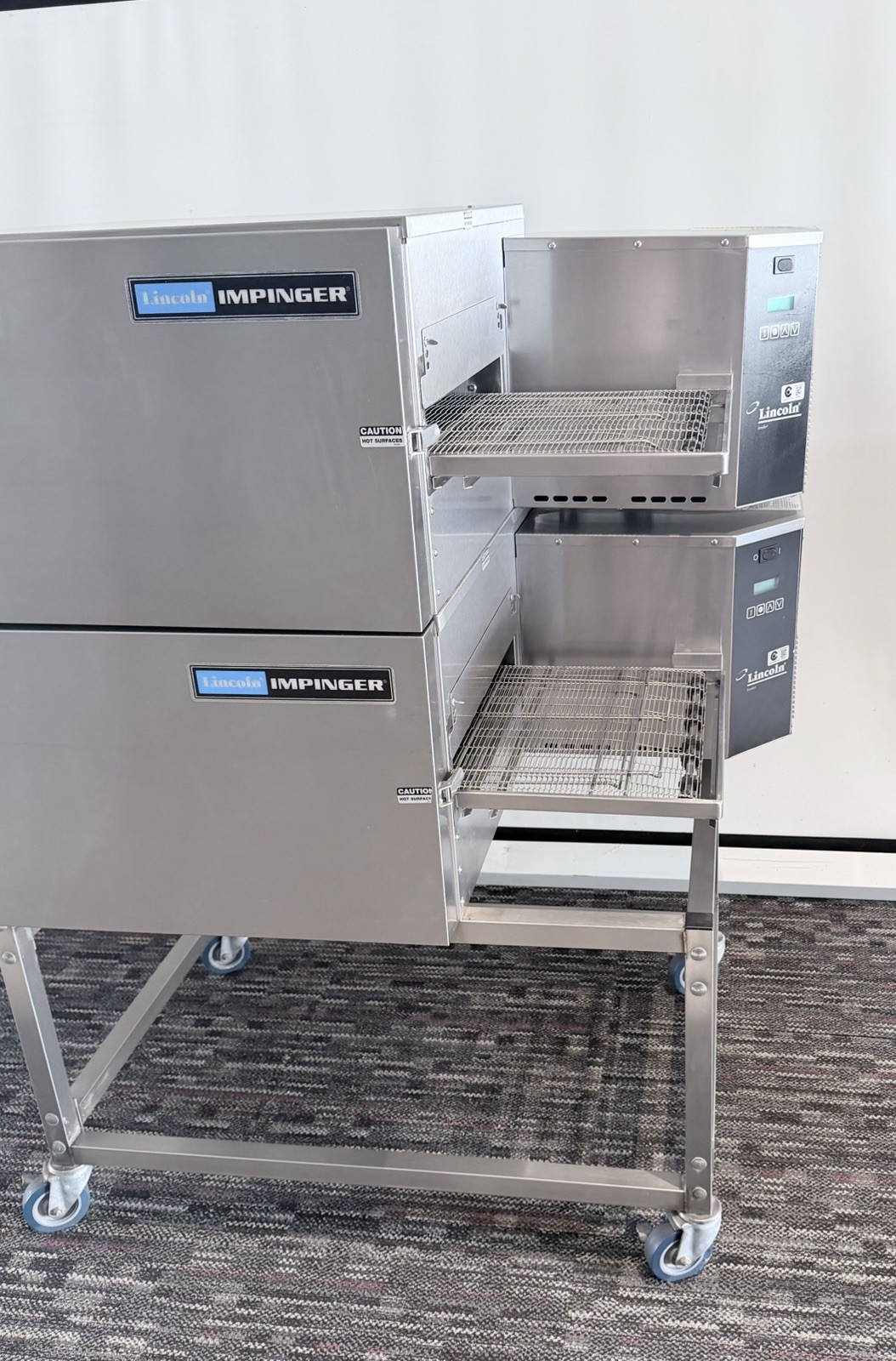 Lincoln Impinger 1116 Gas Double Stack Conveyor Ovens – Natural Gas Pizza Ovens