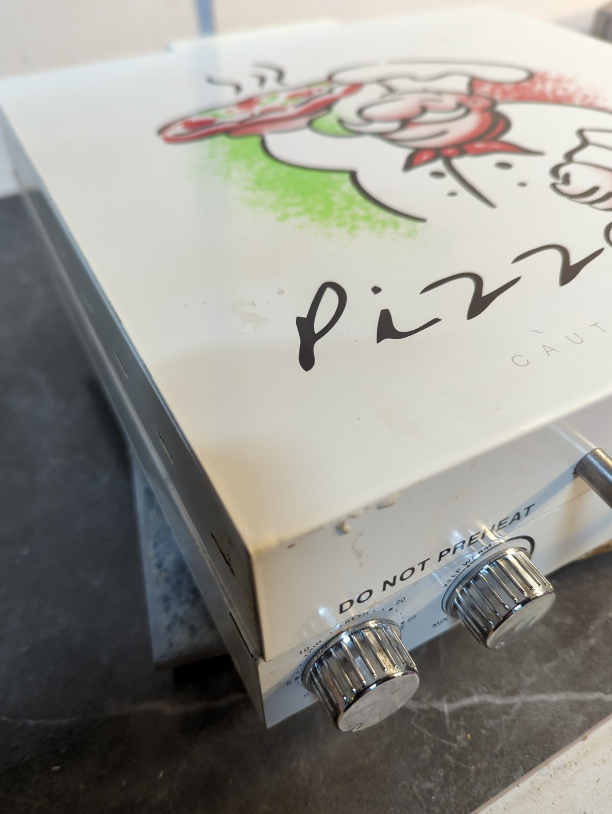 Cuizen Pizza Box Countertop Pizza Oven w 12″ Rotating Pan PIZ-4012 Tested Works