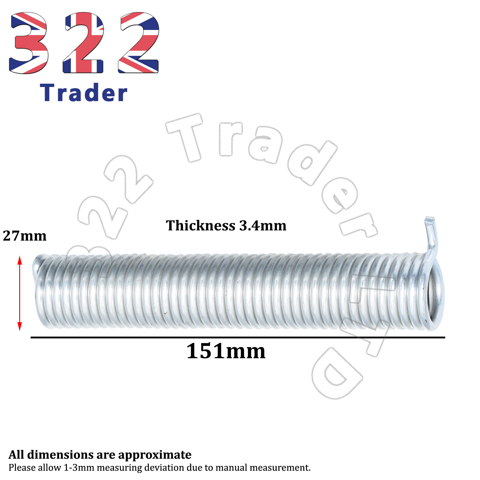 PAIR – LEFT & RIGHT HAND ZANOLLI SPRI0010 & SPRI0009 PIZZA OVEN DOOR SPRINGS